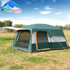 August Outdoor Equipment 5 6 8 People Two Rooms One Bedroom Family Camping Double Tent Tent Review Tent Tent Reviews 4 Man Tent
