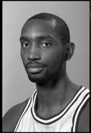 Tyrone Weeks: studio portrait of sophomore forward with UMass Amherst  basketball team