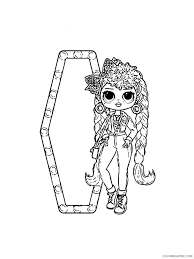 Outrageous millennial girls fashion dolls coloring pages free and downloadable. Lol Omg Coloring Pages For Girls Lol Omg 8 Printable 2021 0852 Coloring4free Coloring4free Com