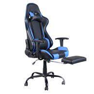Costway High Back Racing Recliner Gaming Chair Walmart Com Gaming Chair Racing Chair Black Office Chair
