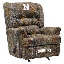 Big and tall camo recliner. Imperial International Imp 340 4010 Collegiate Big Daddy Camo Recliner With University Of Nebraska Logo Camperid Com