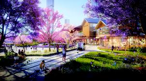 Ginkgo biloba is a large, deciduous tree that matures to 100' tall and is considered to be a living fossil. Tianfu New Town Landscape Design Chengdu China