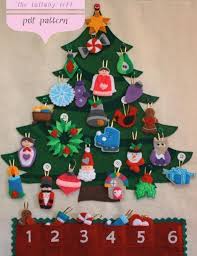 Christmas Tree By Thelullabyloft Sewing Pattern Christmas Tree Advent Calendar Felt Christmas Tree Advent Calendar Pattern