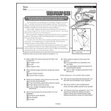 Free Informational Text Printable Students Learn About The Transcontinental Railroad As T Social Studies Teacher Teaching Social Studies Classroom Literature