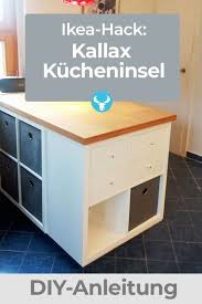 How To Turn The Ikea Kallax Shelf Into A Kitchen Island Ikea Etagere Ikea Ilot Cuisine