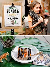 Greenery baby shower centerpieces for a. Bold Modern Jungle Safari Birthday Party Hostess With The Mostess
