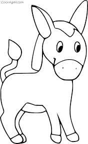 Find high quality donkey coloring page, all coloring page images can be downloaded for free for personal use only. Easy Baby Donkey Coloring Page Coloringall