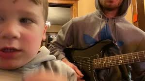 Eli and I kicking the start of fall #fun #mpls #veggiesfordinner #song #dog  #son #dad