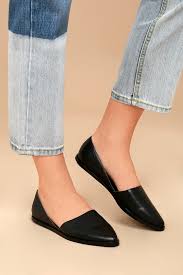 Chelsea Crew Vance Black Leather Flats