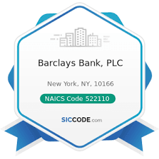 Barclays bank delaware is headquartered in new york city and has operations in seven states and the district of columbia. Barclays Bank Plc Zip 10166 Naics 522110 Sic 6021