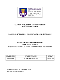 More information for faculty related enquiries can be found on the contact us page. Case Study 2 Low Cost Carrier Airlines