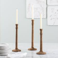 The candleholders look fantastic on the. Lotte Wooden Taper Holder Magnolia