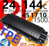 Splice Closure FO 24 48 72 96 120 144 Core Horizontal In Line Fiber Optic  24c 48c 96c 144C Joint Box
