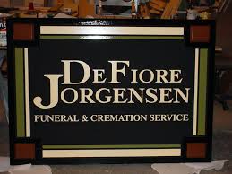 Designed Sign For Defiore Jorgensen Sign Design Create Sign Cremation Services