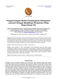 ← soal essay kebugaran jasmani kelas 10 soal essay kkpi kelas xi semester 2 beserta jawabannya. Top Pdf Pengembangan Model Pembelajaran Kebugaran Jasmani Dengan Modifikasi Permainan Pada Siswa Kelas Viii 1library