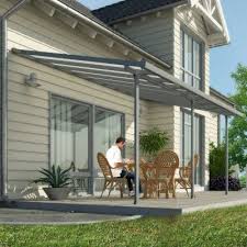 Palram Feria Gray Patio Cover Various Lengths Patio Design Covered Patio Pergola