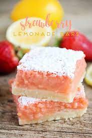 Perfect picnic foods food and drink pinterest. Strawberry Lemonade Bars Strawberry Recipes Summer Dessert Recipes How Sweet Eats