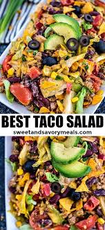 Taco Salad Recipe Video Sweet And Savory Meals Recipe Taco Salad Recipes Easy Meals Recipes