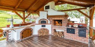 Zahradny Krb S Grilom Pizza Pecou Sporakom Udiarnou A Umyvadlom Krby Kachle Pece Kominy Na Kľ Backyard Kitchen Outdoor Kitchen Design Outdoor Kitchen