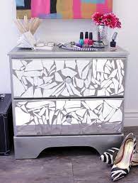Create A Mosaic With Cracked Mirror Bedroom Diy Furniture Diy Broken Mirror