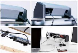 Desk 2 is a power strip that can be populated with various communication modules and is perfect for all kinds of uses. Bachmann Desk 2 Power Module Hunt Office Ireland