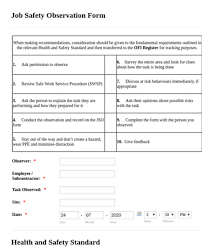 Whs workplace inspections are a crucial activity for almost all companies with safety outcomes being a crucial kpi. Job Safety Observation Form Template Jotform