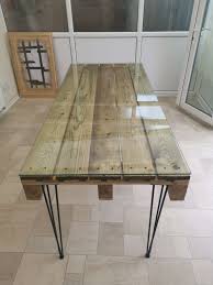 Smooth Glass Top Wooden Dining Room Table Etsy In 2020 Wooden Dining Room Table Dining Room Table Dining