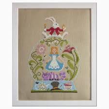 Déguisement alice au pays des merveilles fait maison. Alice Au Pays Des Merveilles From Jardin Prive Cross Stitch Charts Cross Stitch Charts Casa Cenina