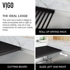 vigo 33 in. double bowl apron front