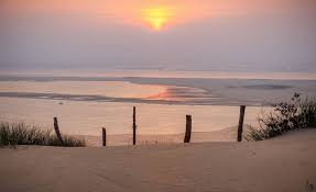 Coucher De Soleil Sur Le Banc D Arguin Depuis La Dune Du Pilat Arcachon Bassin D Arcachon Photos Paysage