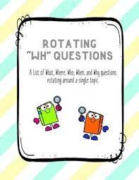 Contains A List Of Rotating Wh Questions About A Single Topic List Includes Over 50 Different Topics Per This Or That Questions Wh Questions List Of Questions