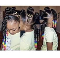 This one features shoulder length hair cut evenly at the tips. Natural Hairstyles For Black Girls Lil Girl Hairstyles Baby Girl Hairstyles Kids Braided Hairstyles