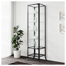 Klingsbo Vitrine Schwarz Klarglas Ikea Deutschland Glasschrankturen Vitrine Glastur
