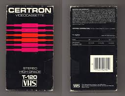 Certron Videocassette Stereo High Grade T 120 Vhs Tape Typeface Logo Vhs Cassette Vhs