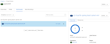 Apache camel provides a module which integrates nicely into spring boot: Fuse On Openshift Guide Red Hat Fuse 7 6 Red Hat Customer Portal