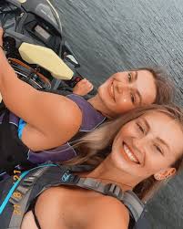 So happy Natalia and I were able to enjoy the water before the storm!! ⛈