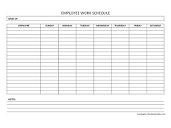 Free Weekly Employee Work Schedule Template - Free Printable Templates