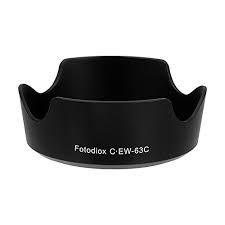 fotodiox lens hood replacement for ew 63c compatible with