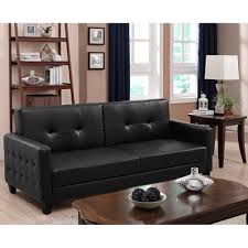 The faux leather arms also come with very convenient pockets for storage. Premium Rome Modern Sofa Bed In Faux Leather Multiple Colors Walmart Com Walmart Com
