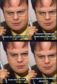 Dwight Schrute: Assistant to the Regional Manager… and sometimes CEO 🤣"  #TheOffice