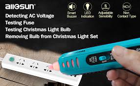 So my obvious question is: Allosun Christmas Light Tester And Repair Non Contact Ac Voltage Tester 12 600v Sensitivity Adjustable Amazon Com
