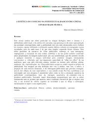 O jogo intertextual entre livro didtico e outros textos: Pdf A Estetica Do Consumo Na Intertextualidade Entre Cinema