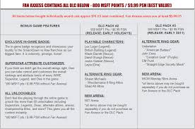 Wwe smackdown vs raw 2011 codes, cheats and tips list (wii, xbox 360, ps3, ps2) · 1. Re Fan Axxess Pack Page 3 Wwe Smackdown Vs Raw 2011 Forum Neoseeker Forums