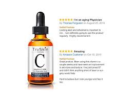 Truskin Naturals Vitamin C Serum For Face Organic Anti Aging Topical Facial Serum With Hyaluronic Acid 1 Fl Oz Ingredients And Reviews