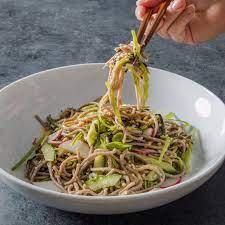 Chilled Soba Noodles With Cucumber Snow Peas And Radishes For Two Cook S Illustrated Soba Noodles Salad Nytimes Recipes Noodle Salad Cold