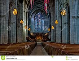 Princeton University Chapel Interior Stock Photo Image Of