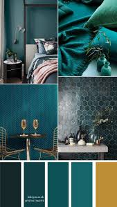Teal Color Home Decor Idea 12 Teal Home Color Palettes Teal Color With Gold Accents Teal Color In 2020 Room Color Schemes Bedroom Color Schemes Living Room Color