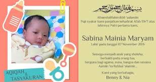 Kartu / undangan aqiqah bisa digunakan sebagai undangan digital dan juga untuk dicetak *harga hanya designya saja, tidak termasuk cetak, file dikirim via email/link download *dikirim hasil akhir. Kumpulan Contoh Contoh Undangan Aqiqah Anak Yang Bisa Di Edit Unik Terbaru Desain Interior Exterior Di 2020 Undangan Kartu Bayi Kelahiran Anak