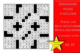Combine english language learning with fun games and activities to make your classes more enjoyable for students. Crossword Puzzle Page With Solutions V90 Graphic By Fleur De Tango Creative Fabrica