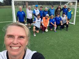 Old boys vs current Palm Beach players at Lake Lytal Park